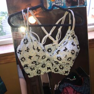 Cropped flower bralette, M, great condition